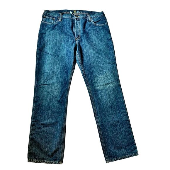 CARHARTT Fleece Flannel Lined Relaxed Fit Denim Jeans - 40x34